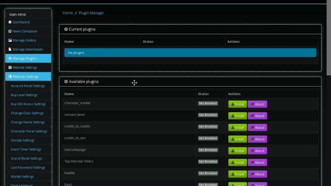 WebShop - Revisando todas las opciones disponibles como Admin