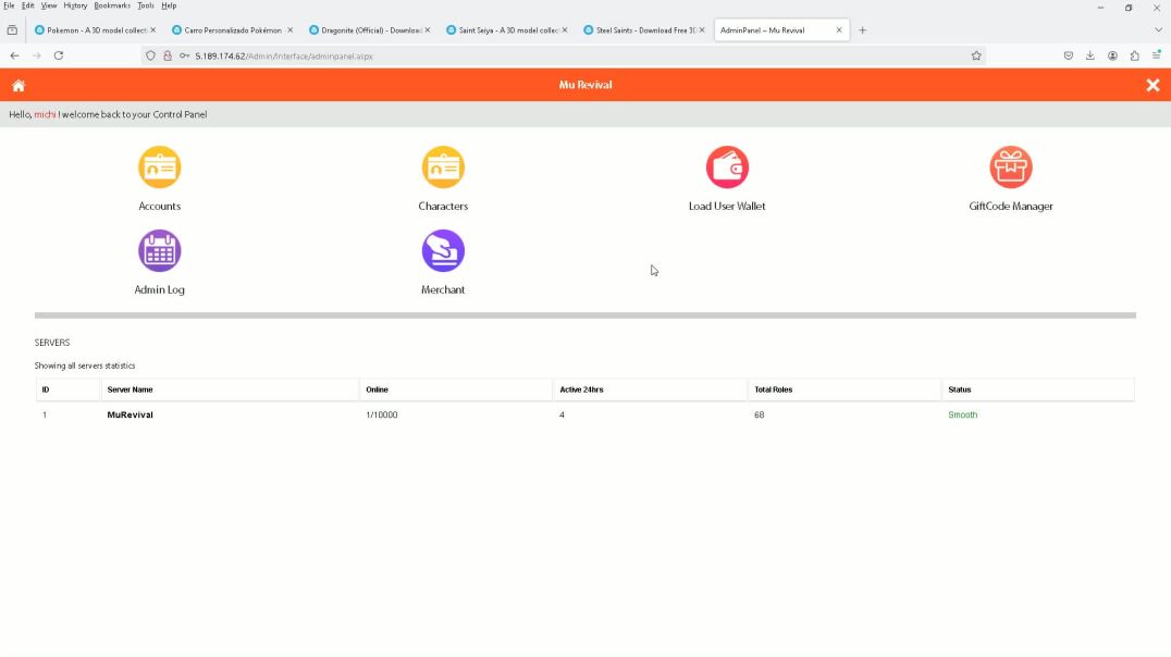 Mu Mobile - Agregando un GM  en la web y editando recargas